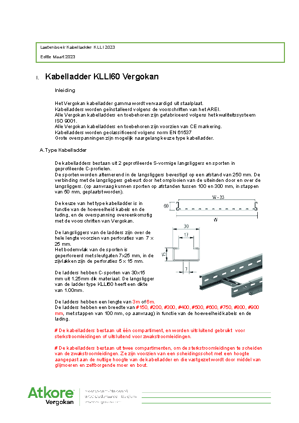 3.Lastenboek_KLLI60_Kabelladders_Vergokan_2023